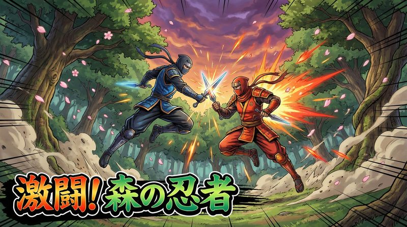 蜜芽忍者动作视频 - 森林激战